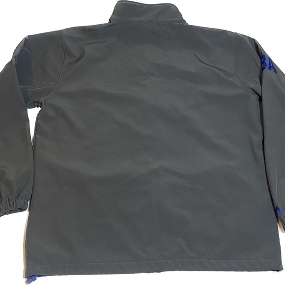 NBA League Majestic Men's Sz XLT Charcoal Gray Full Zip Apex Jacket Basketball - Picture 5 of 7